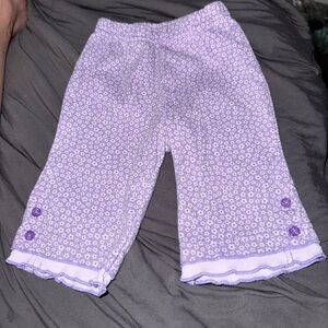Purple Floral Kids Bottoms